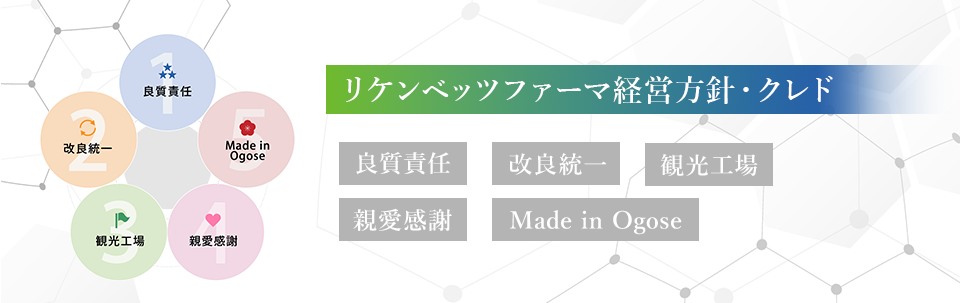 リケンベッツファーマ経営方針・クレド